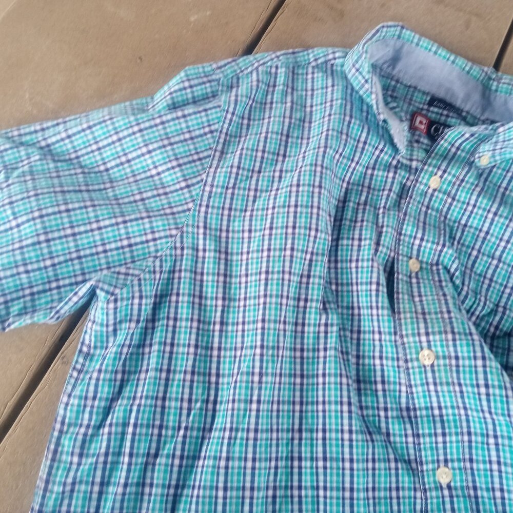 Chaps Short-sleeved Button-Down Dress Shirt